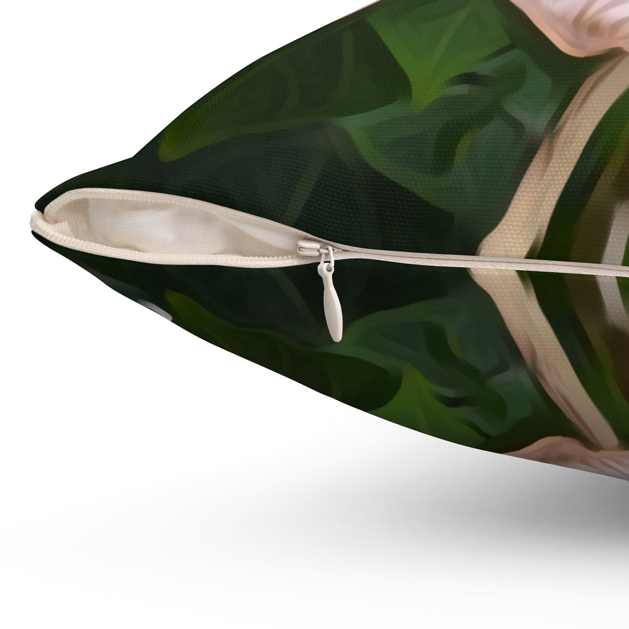 Pink Hibiscus Floral Throw Pillow — Tropical Decorative Accent